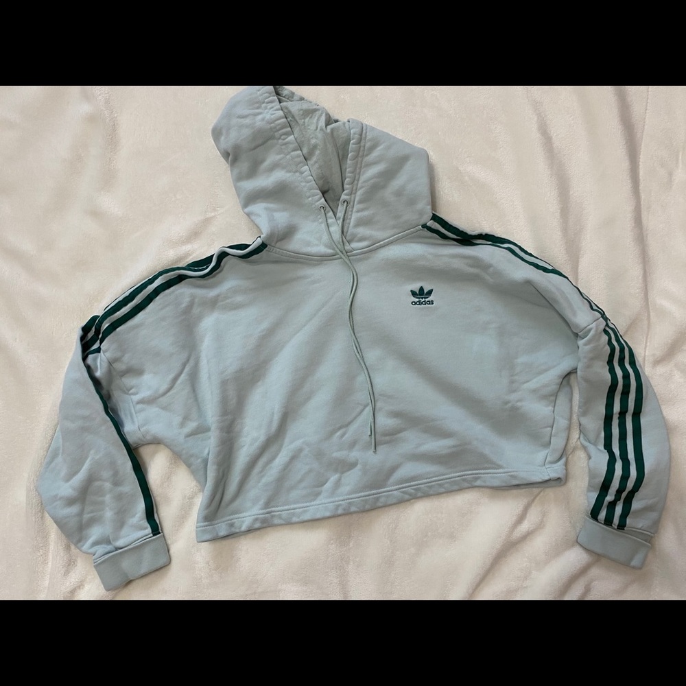 Adidas Cropped Hoodie / Sweatshirt
